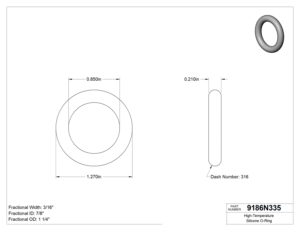 Technical drawing - 9186N335